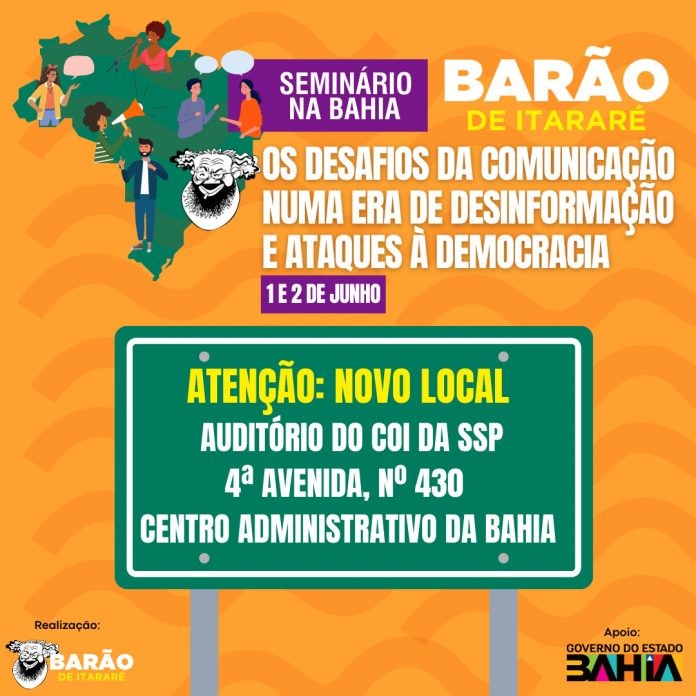 Apoiado pelo Governo do Estado, seminário gratuito em Salvador discute comunicação e combate à desinformação