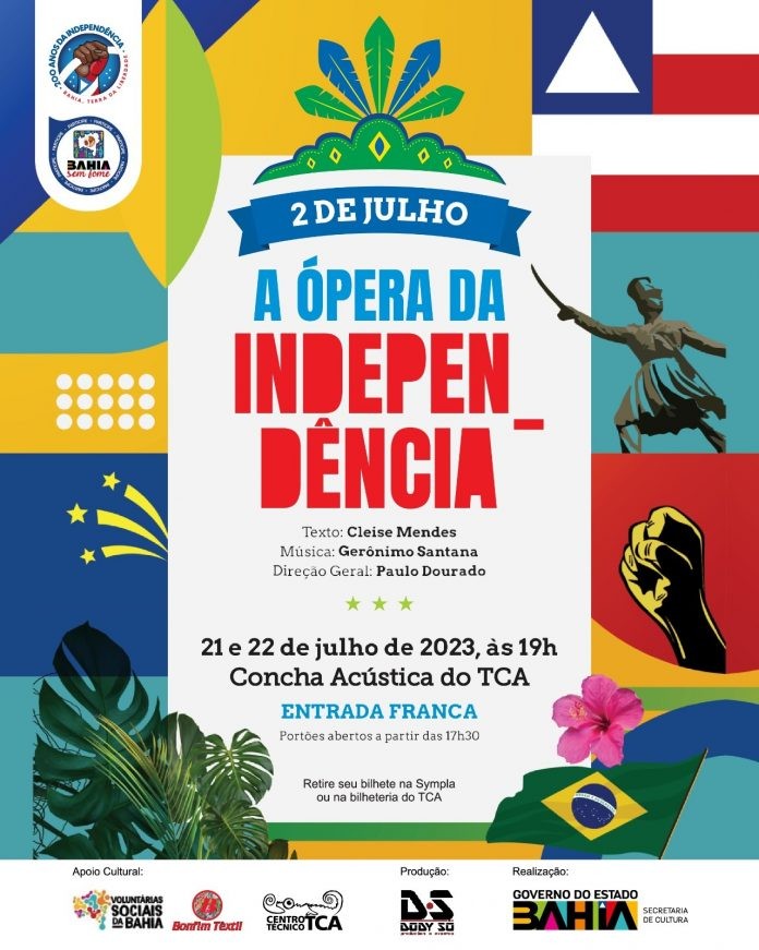 Concha Acústica recebe “2 de Julho – A Ópera da Independência” em apresentação gratuita